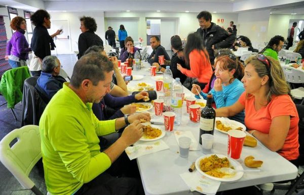 Comida en grupo